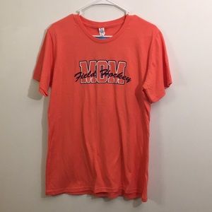 NWT Field Hockey Mom Coral Tee Shirt: Size L
